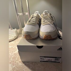 New Cream and Animal Print Sneakers